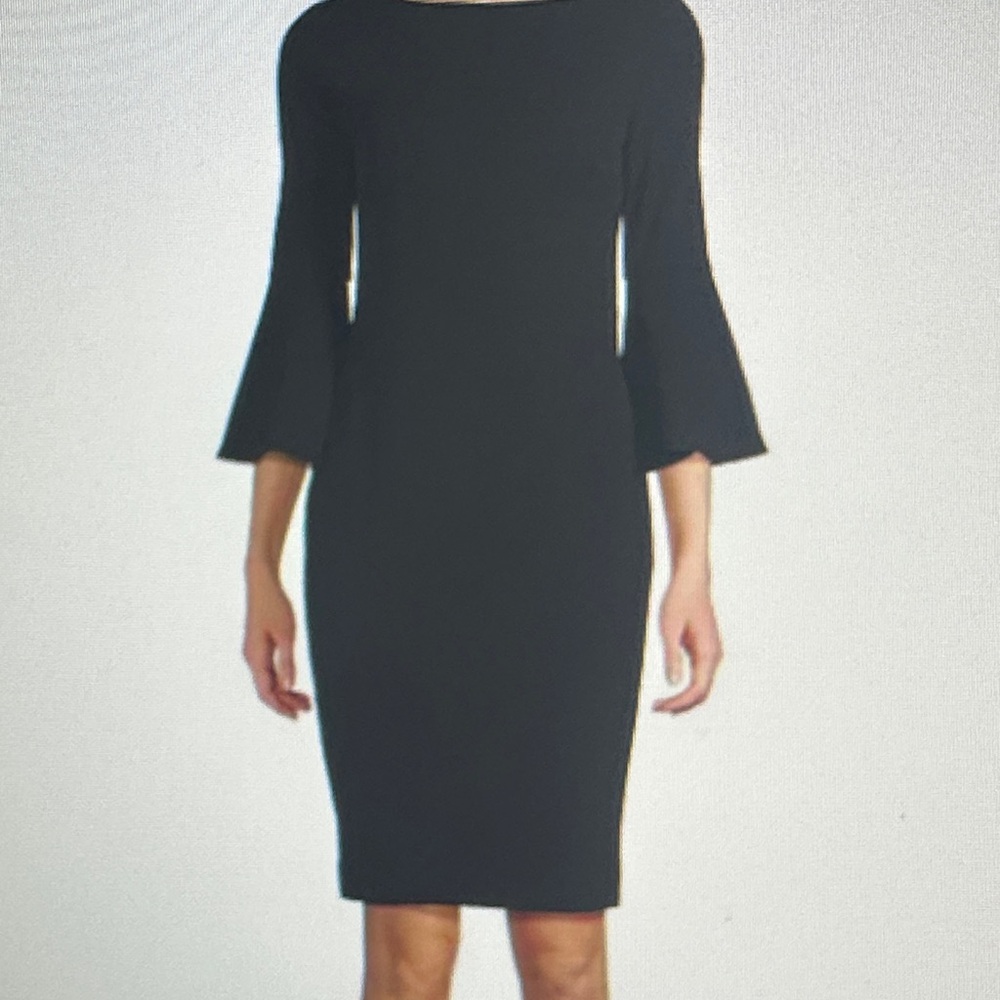 Calvin Klein Black Long Sleeve Dress